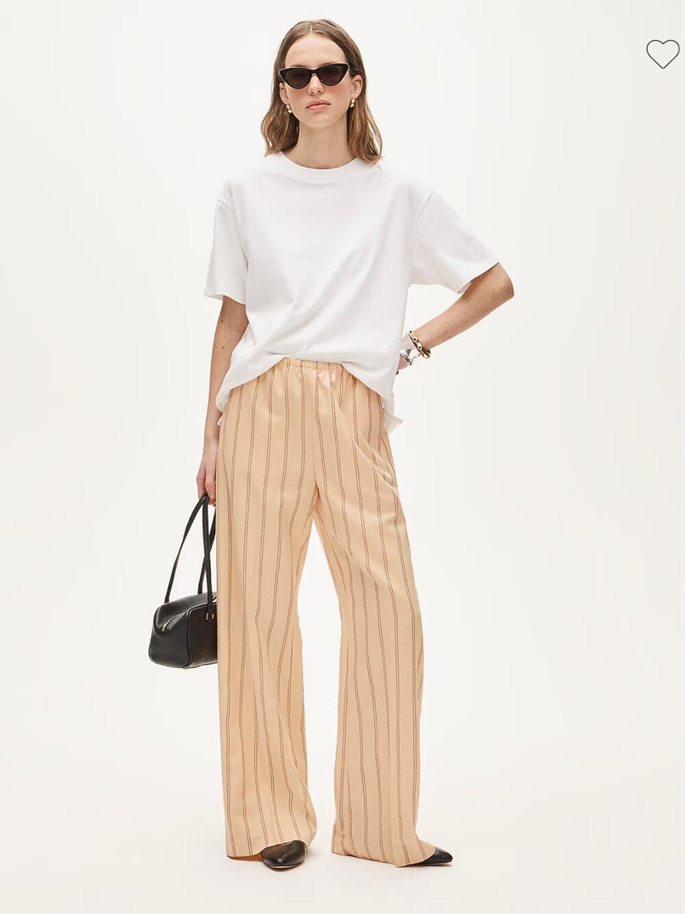 J.Crew Cosmo pant in striped Gramercy linen blend